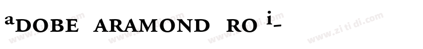 Adobe Garamond Pro I字体转换